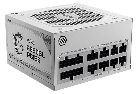 MAG A850GL PCIE5 WHITE | Power Supply | Overflow With Power