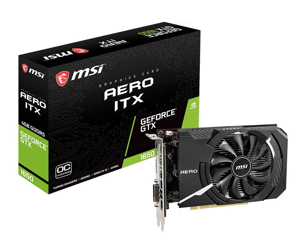 MSI GeForce GTX 1650 AERO ITX 4G OCV1