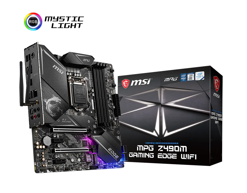 MSI MPG Z490M GAMING EDGE WIFI mATX Gaming Motherboard (10th Gen
