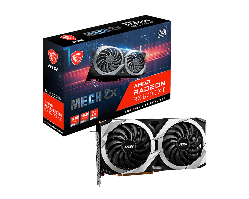 Specification Radeon™ RX 6700 XT MECH 2X 12G OC | エムエスアイ
