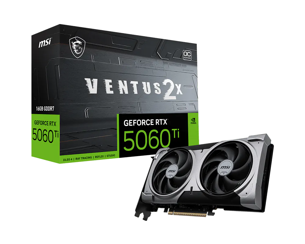 MSI GeForce RTX™ 5060 Ti 16G VENTUS 2X OC PLUS