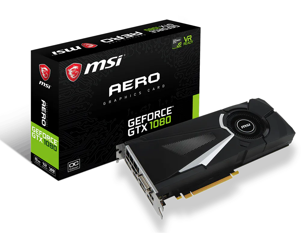 Specification GeForce GTX 1080 AERO 8G OC | MSI Global - The