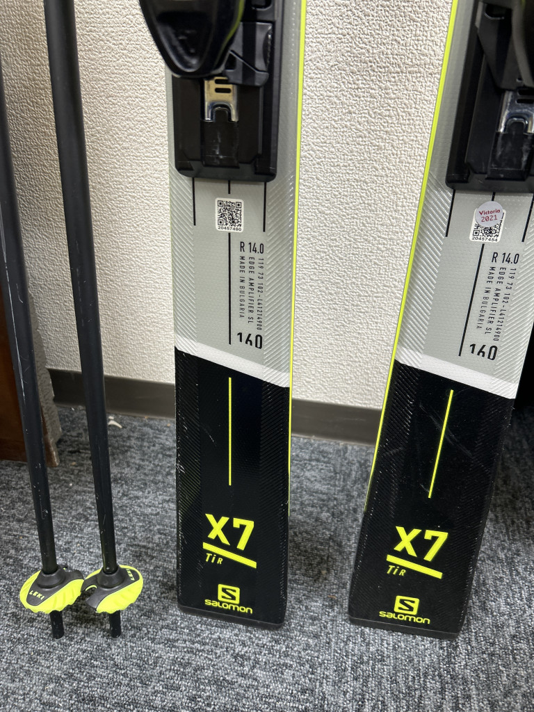 SALOMON スキー板 S/MAX X7 TiR 160cm ビンディング付き 買取実績