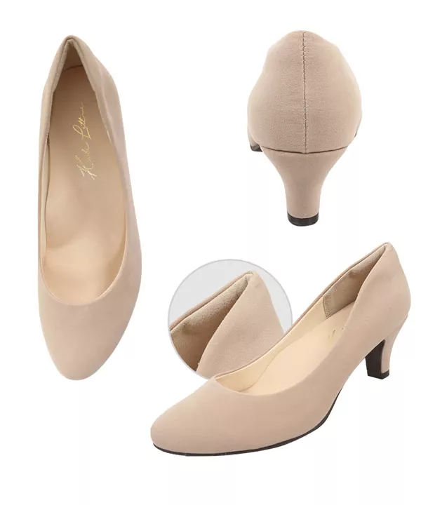 走れる機能系パンプス ] XXS 3Lサイズ ラウンドトゥ5cm [I940