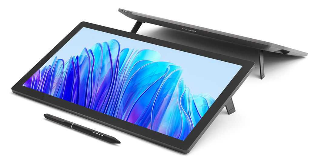 HUION 液タブ Kamvas Pro 19 4K UHD(3840*2160) 18.4型、 タッチ機能