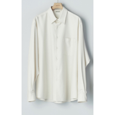 AURALEE / オーラリー | SUPER LIGHT WOOL SHIRTS (メンズ) - Ivory