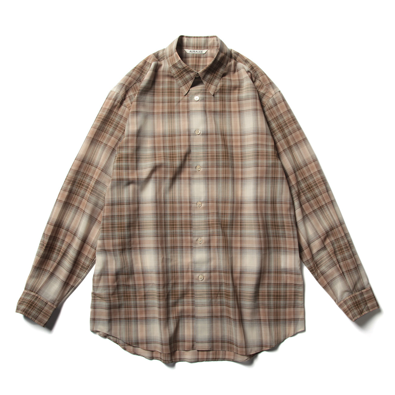 AURALEE / オーラリー | WOOL RECYCLED POLYESTER CLOTH SHIRTS
