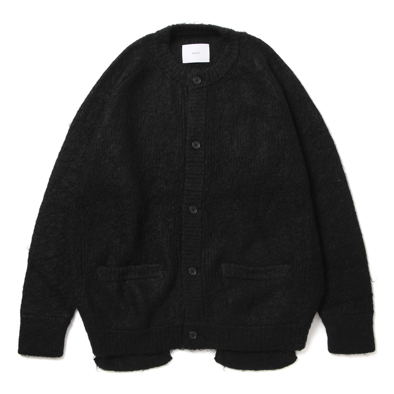 stein / シュタイン | ST.695 KID MOHAIR KNIT CARDIGAN - Black
