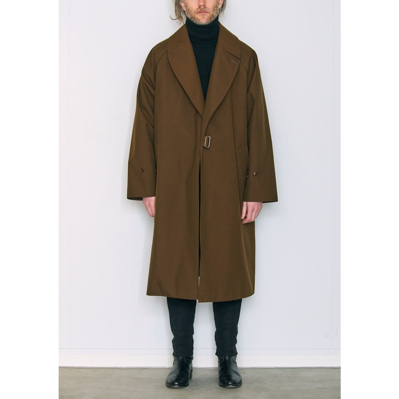 COMOLI / コモリ | ウールサージ タイロッケンコート - Brown | 通販