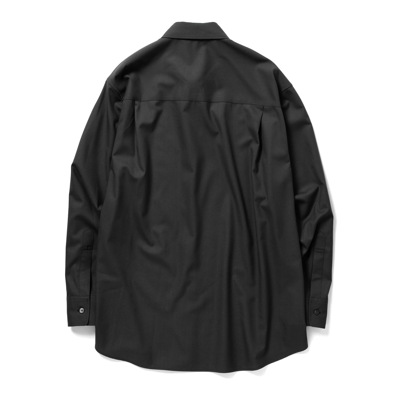 AURALEE / オーラリー | SUPER LIGHT WOOL SHIRT (メンズ) - Black