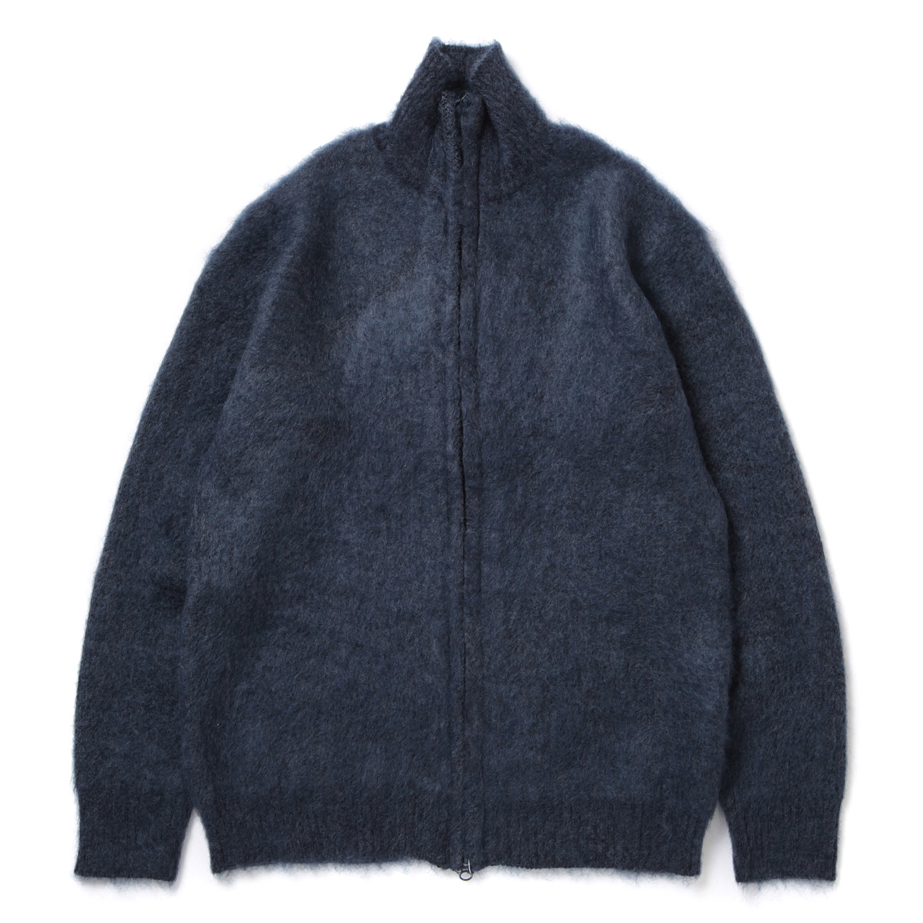 Needles / ニードルズ | Zipped Mohair Cardigan - Solid - Navy