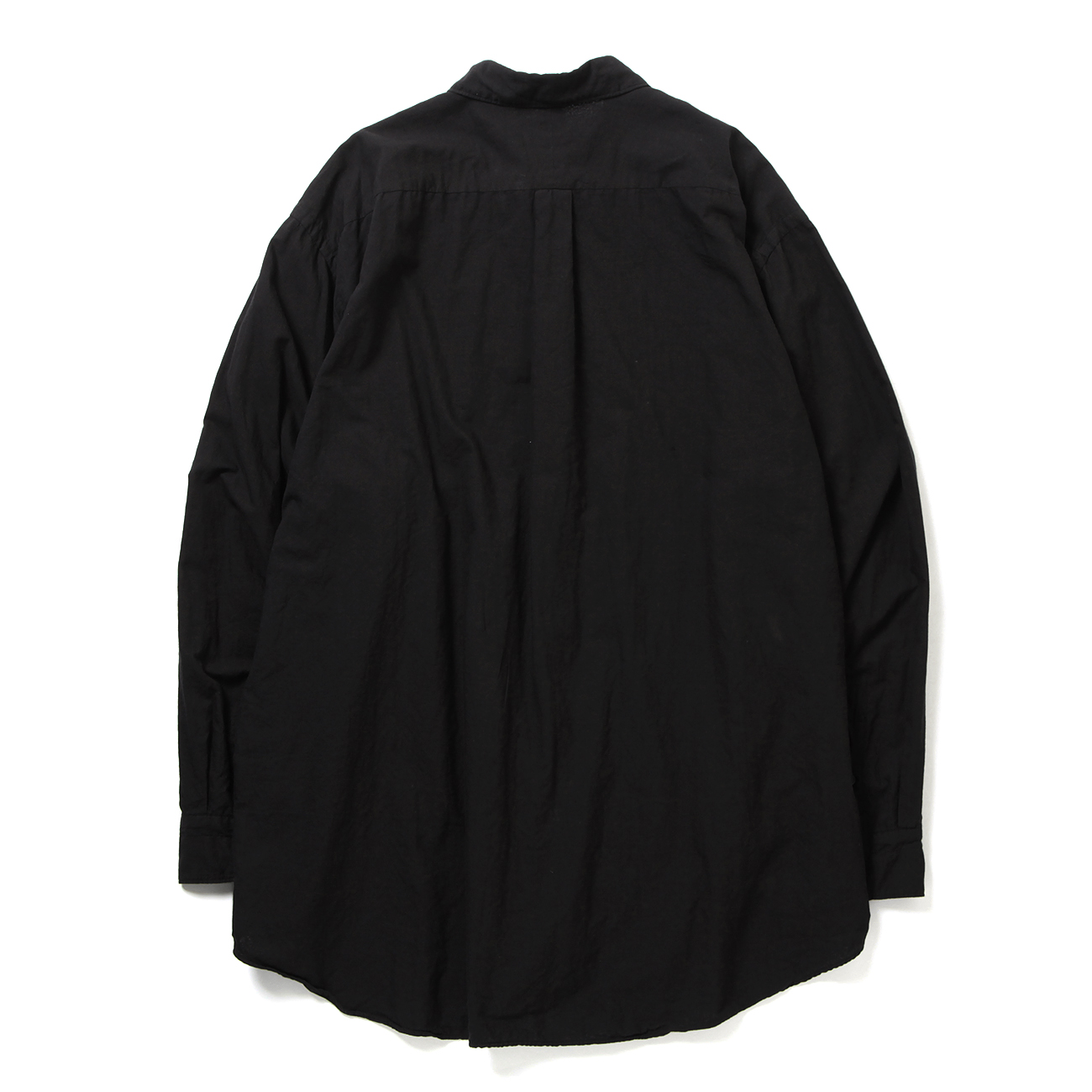 COMOLI / コモリ | KHADIコットンWレイヤー コモリシャツ - Black