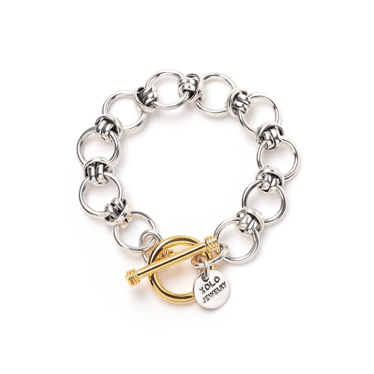 XOLO JEWELRY / ショロ ジュエリー | Horn link Bracelet 12mm - Gold