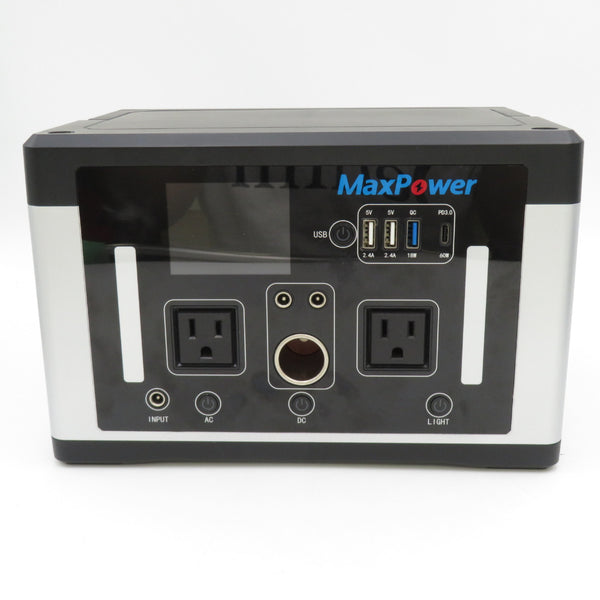 MaxPower マックスパワー 500W 135200mAh ポータブル電源 シルバー AC