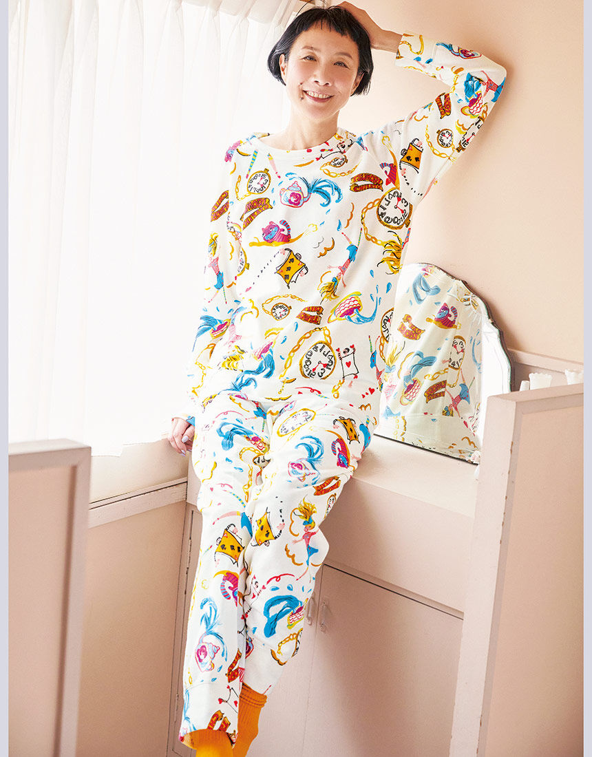 ツモリチサトスリープ 【綿混】肌側に起毛加工をほどこし、とても