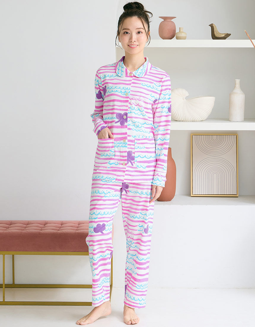 ツモリチサトスリープ 【綿100％】クローバーモチーフがアクセント