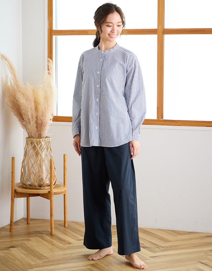 ワコール／睡眠科学 【綿混】ここちよく眠れるパジャマ 寝返りのしやす