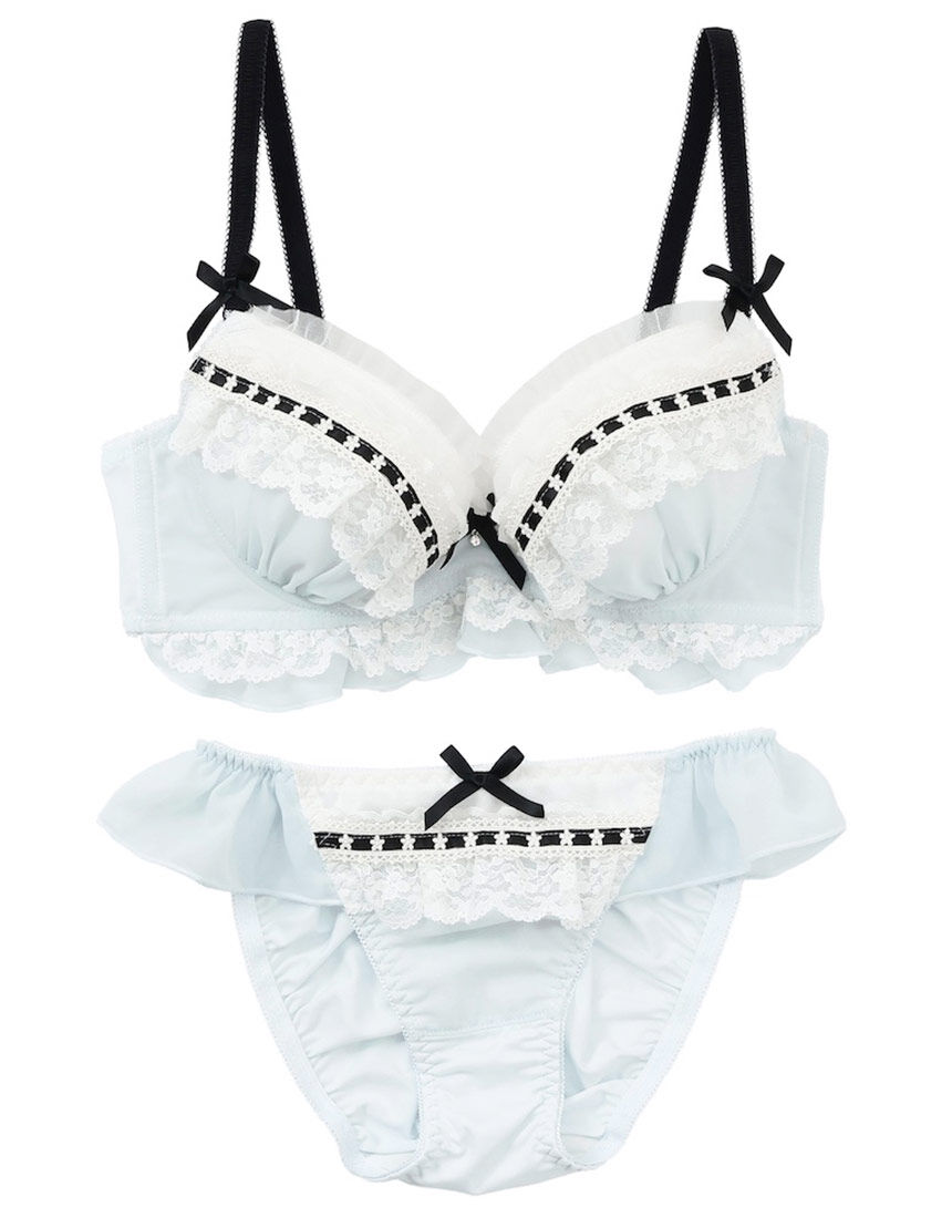 Lingè Noël ランジェノエル ジェラートフリルレース ブラ＆ショーツ