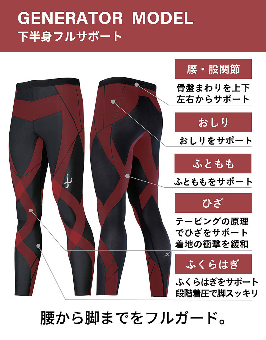 CW－X クール｜下半身フルサポート｜マラソン・球技に｜ スポーツ