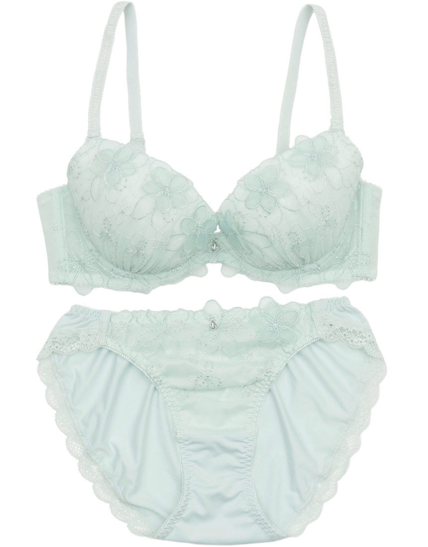 Lingè Noël ランジェノエル ブーケアップリケ ブラ＆ショーツセット