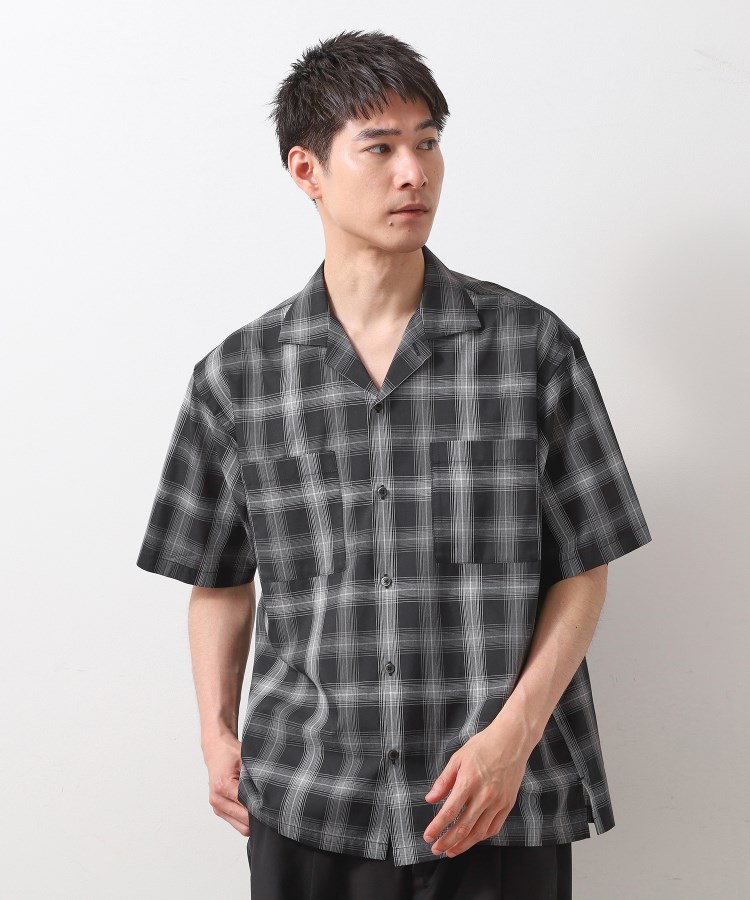 オンブレチェック半袖シャツ 洗濯機OK（カジュアルシャツ） | THE SHOP