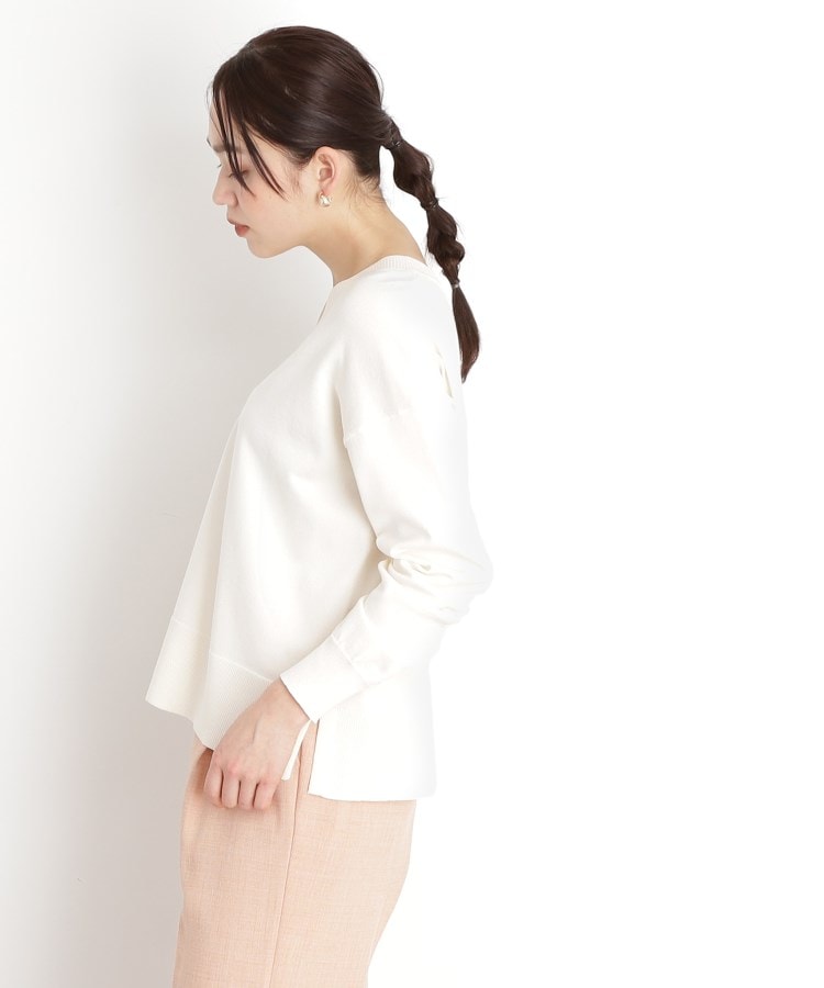 毛玉になりにくい】さらっとキレイVネックニット/洗濯機OK（ニット