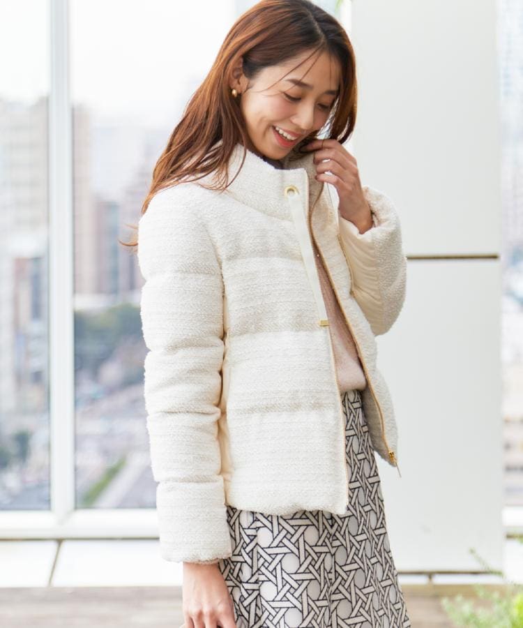 ショート丈】ツイードダウン（ダウンジャケット/コート） | COUP DE