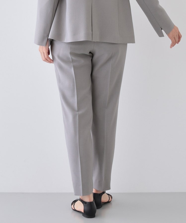 定番スーツ／UVケア／洗える】ウール調タックテーパードパンツ（パンツ