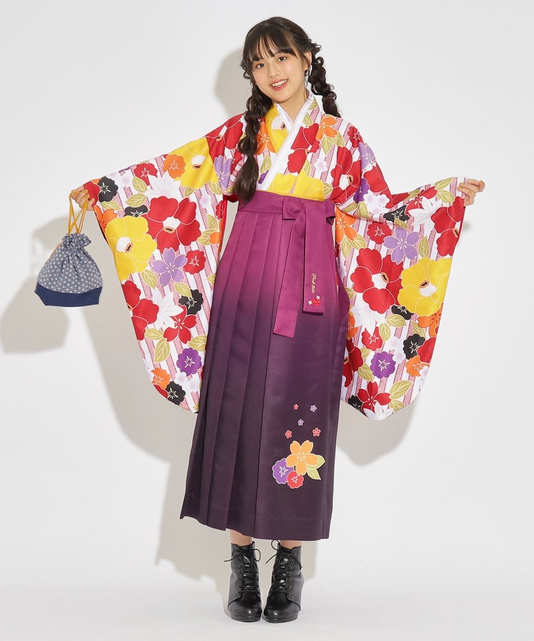 ◇【入卒・セレモニー・卒服】SET商品 ピンクラテオリジナル袴（その他