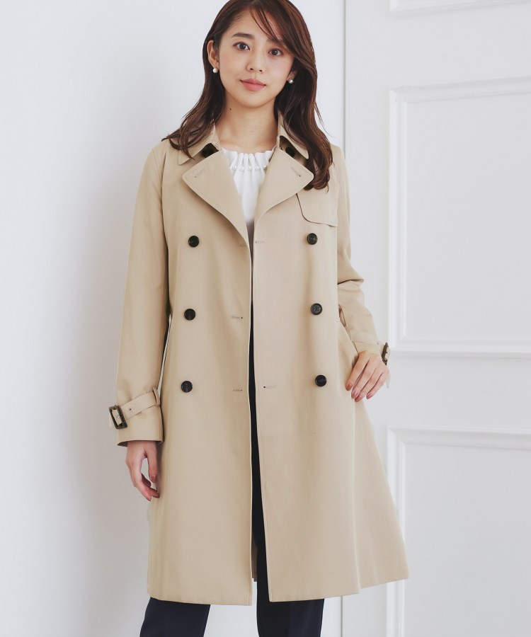 XS-3Lsize》通勤・セレモニー対応/トレンチコート【洗濯機洗い可/撥水