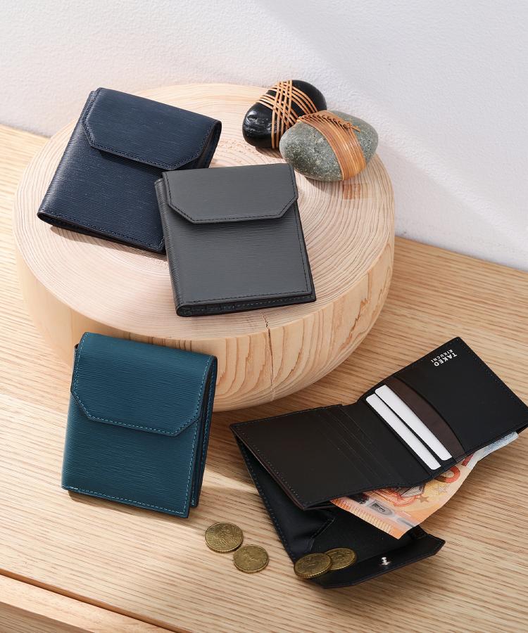 NEW レザーリップルシリーズ】 コンパクトウォレット（財布） | TAKEO