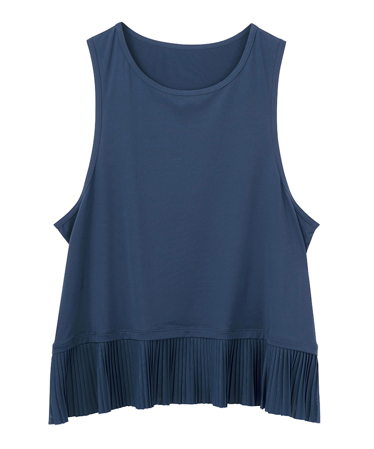 SUKALA】プリーツタンクトップ(Sサイズ オフホワイト・ライラック