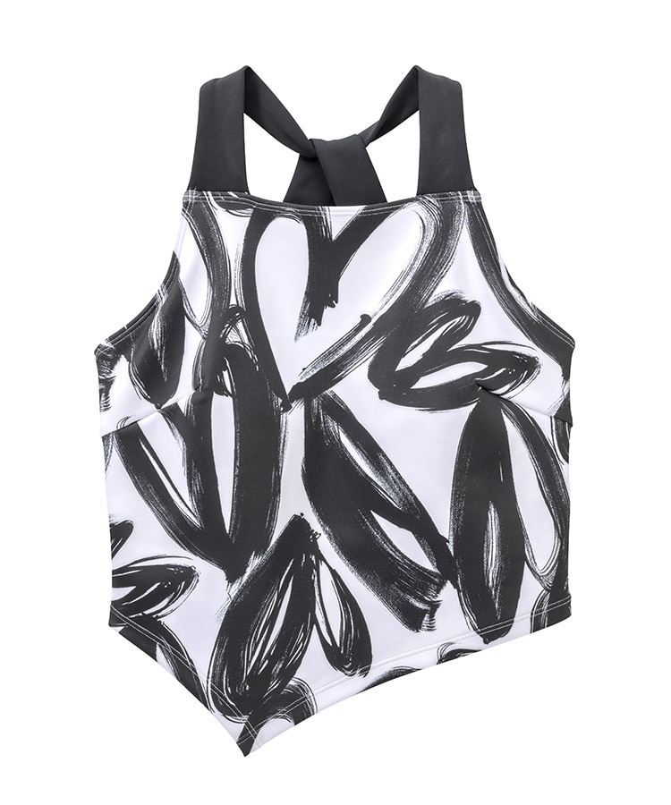 SUKALA】ハートプリントホルターネックブラトップ(Sサイズ オフ