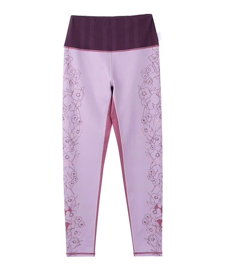 SUKALA】ドローイングフラワーパネルレギンス(XS・S・M・Lサイズ