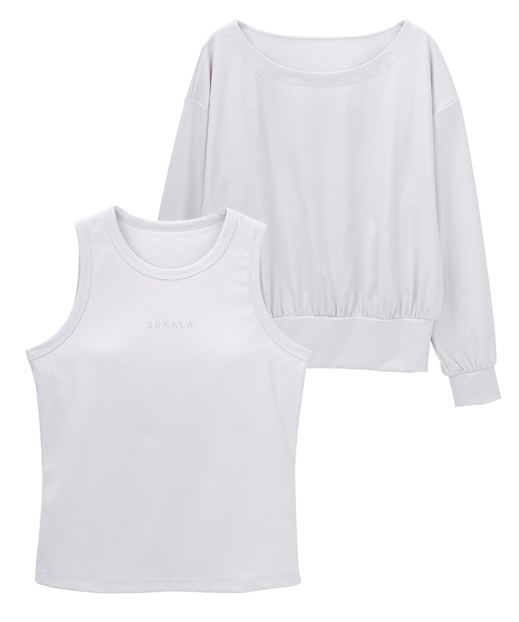 SUKALA】アメスリブラトップ付きバルーンプルオーバー(S・M・Lサイズ