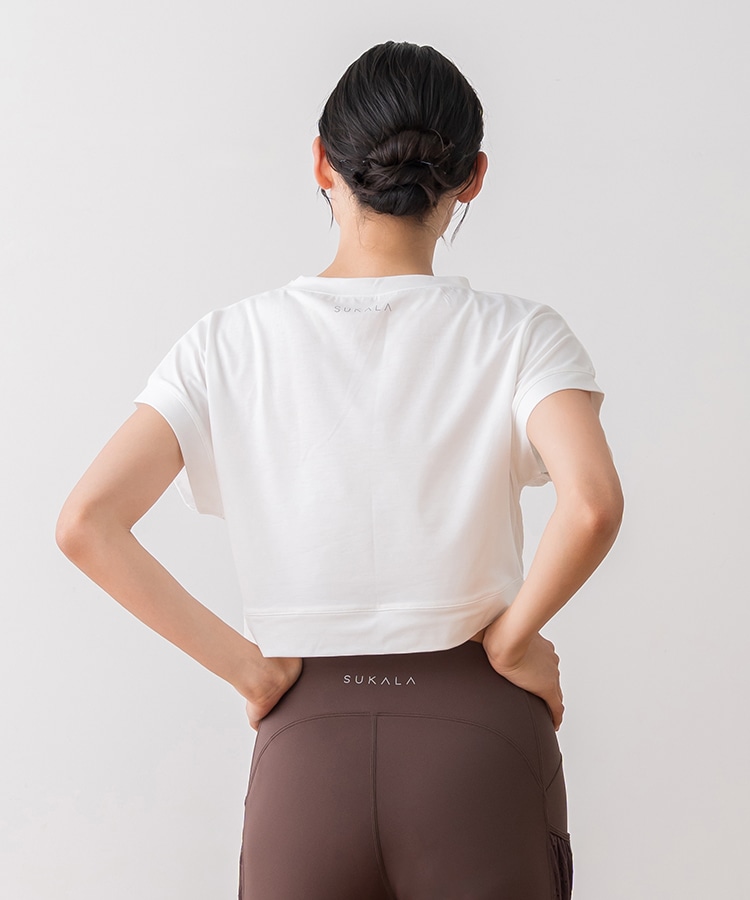 SUKALA】ブラトップ付きフラワーレーストップス(XS・L・LLサイズ オフ