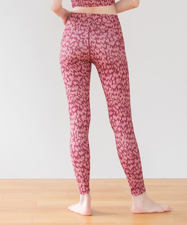 SUKALA】レオパードプリントレギンス(S・Mサイズ ピンクレオパード