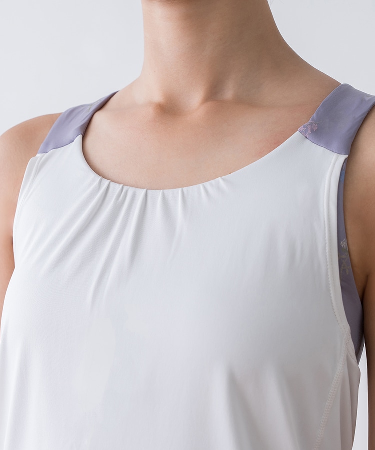 SUKALA】フラワーブーケカバータンクトップ(XS・S・Lサイズ ブラウン