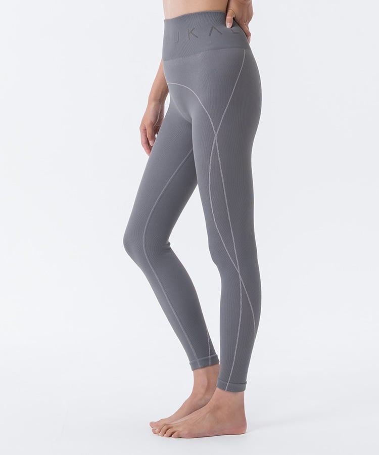 SUKALA】カーヴクロスレギンス(S・M・Lサイズ チャコール・ダスティ