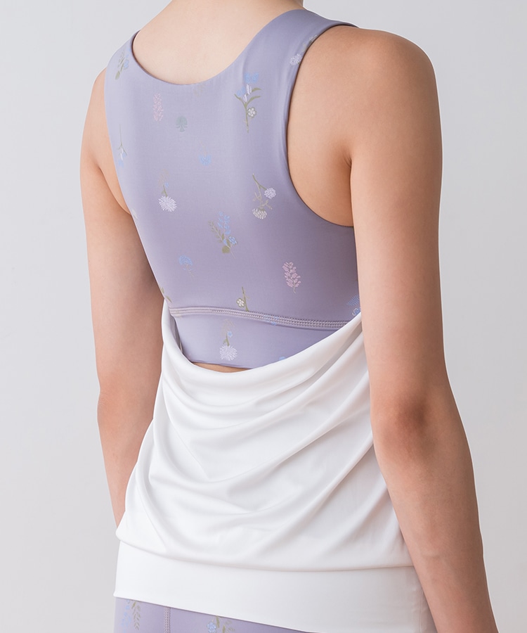 SUKALA】フラワーブーケカバータンクトップ(XS・S・Lサイズ ブラウン