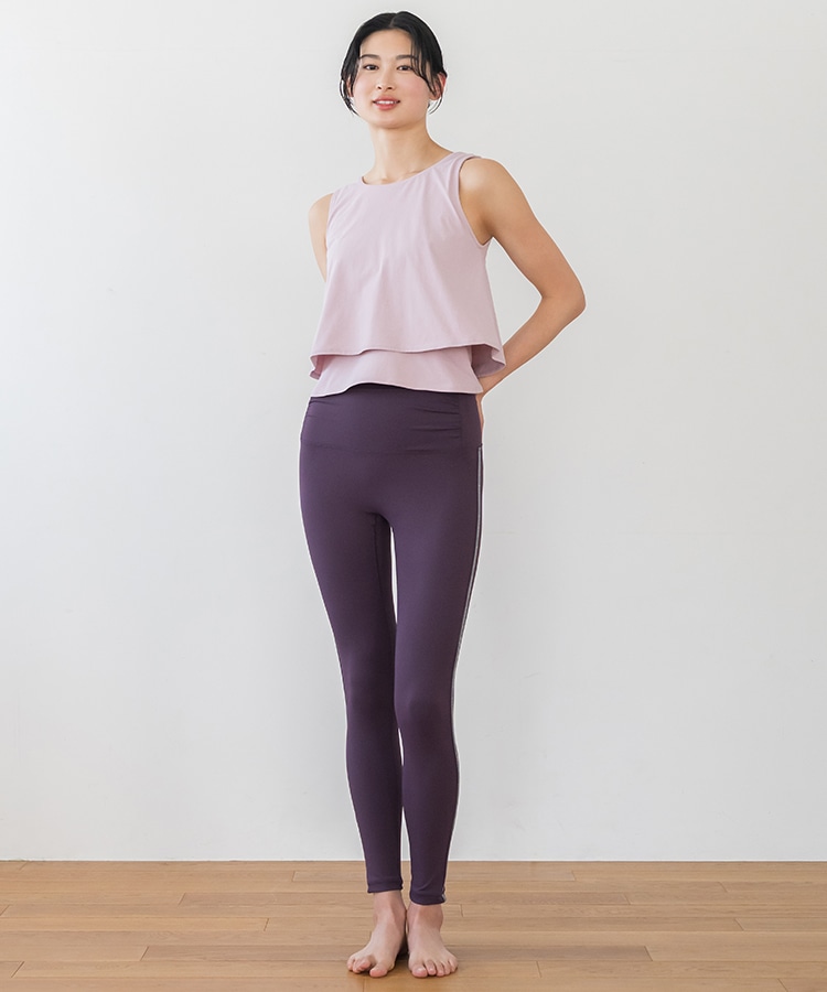 SUKALA】カップ付きフレアタンクトップ(XS・Lサイズ ライラックピンク