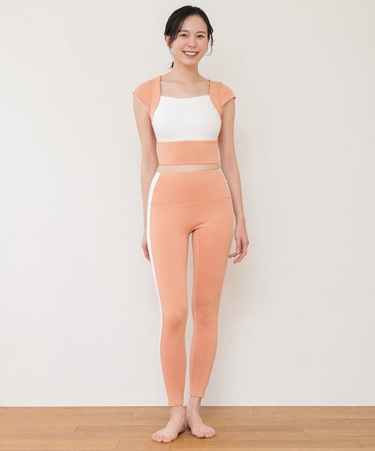 SUKALA】コンビカラーキャップスリーブトップス(XS・S・M・Lサイズ