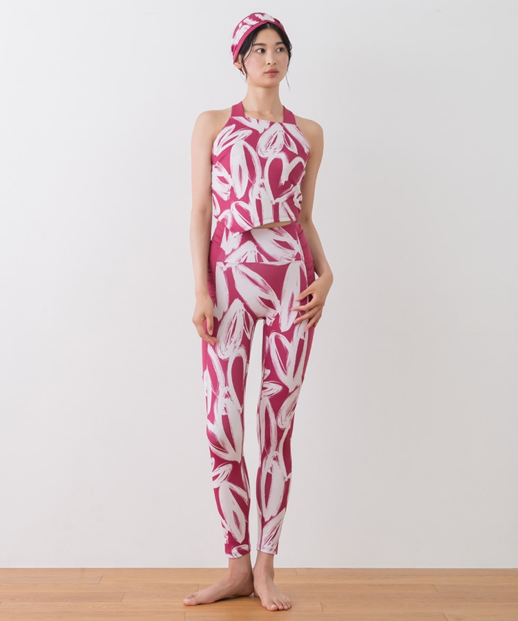 SUKALA】ハートプリントホルターネックブラトップ(Sサイズ オフ