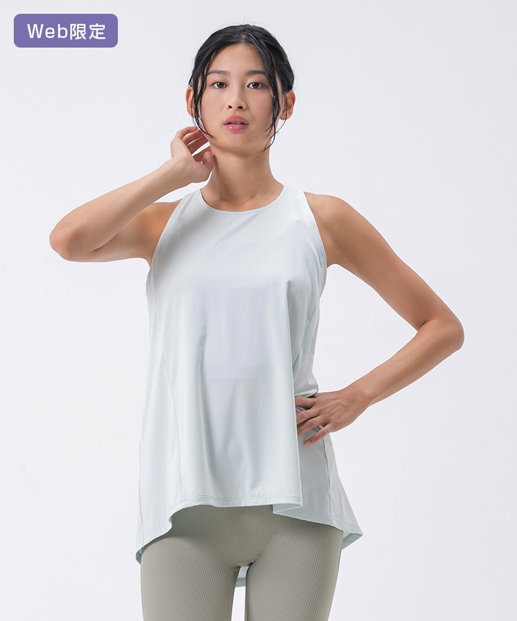 SUKALA】バックツイストセパレートタンクトップ(S・Lサイズ ペール