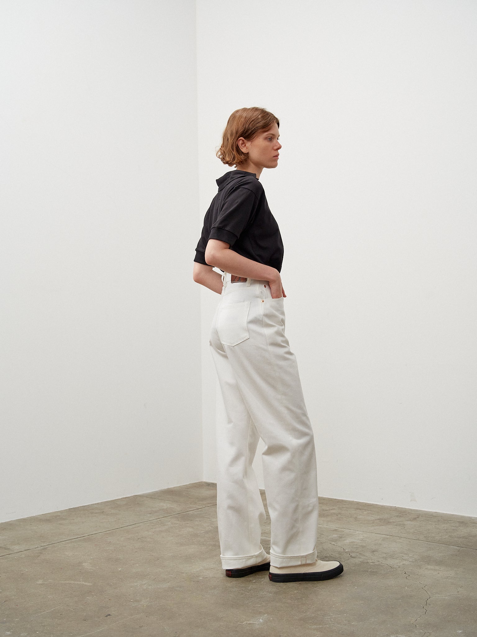 618 MARILYN 1 / WHITE DENIM – ANATOMICA OFFICIAL ONLINE STORE