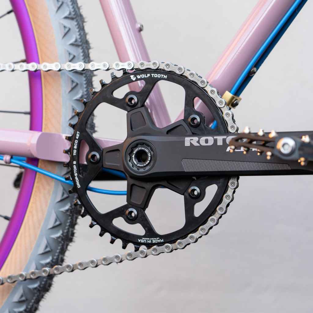 WOLF TOOTH COMPONENTS* drop stop chainring (PCD110) - BLUE LUG