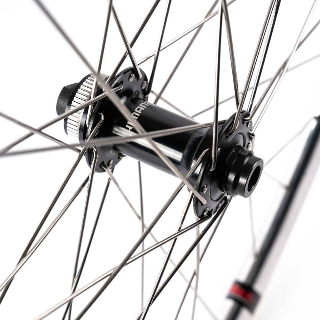 VELOCITY* aero thru-axle disc wheel 650b (silver) - BLUE LUG