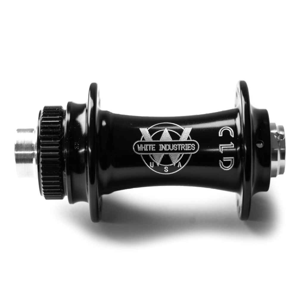 WHITE INDUSTRIES* CLD 12mm thru-axle disc hub front (black) - BLUE