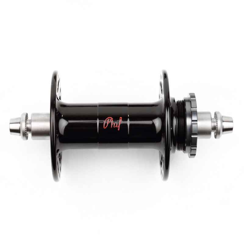 PHILWOOD* Pro high flange track hub rear (black) - BLUE LUG ONLINE
