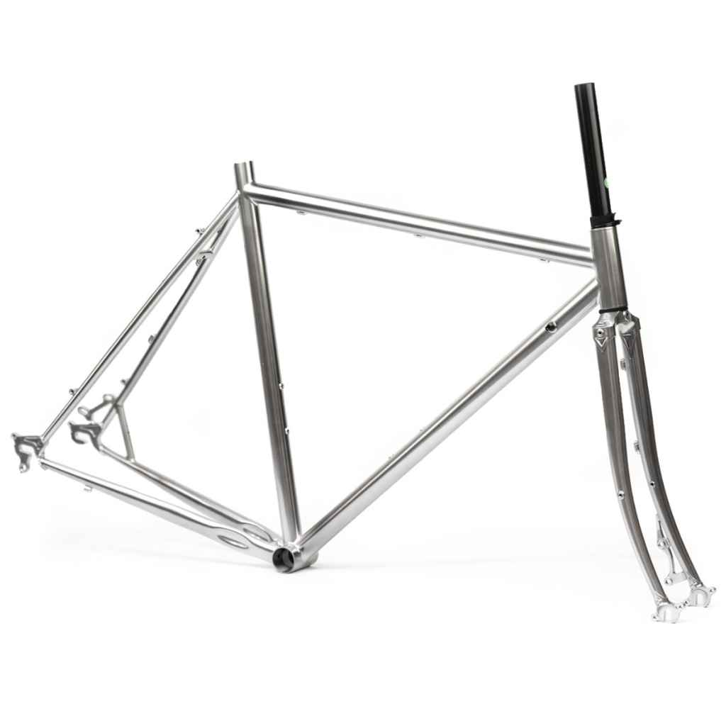 SURLY* straggler 700C frame&fork set (mach silver) - BLUE LUG